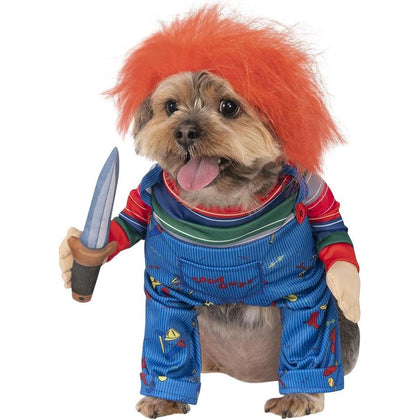 Rubie's Chucky - Disfraz para mascota, talla M (14.5 cm)