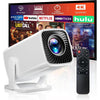 Mini proyector portátil 4K compatible, Full HD 1080P, rotación de 270°, compatible con smartphone, TV Stick, laptop, PS4, HDMI, USB