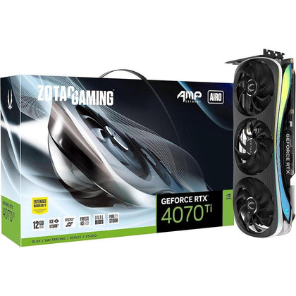 ZOTAC Gaming GeForce RTX 4070 Ti AMP Extreme AIRO con refrigeración avanzada IceStorm 2.0 y RGB Spectra 2.0