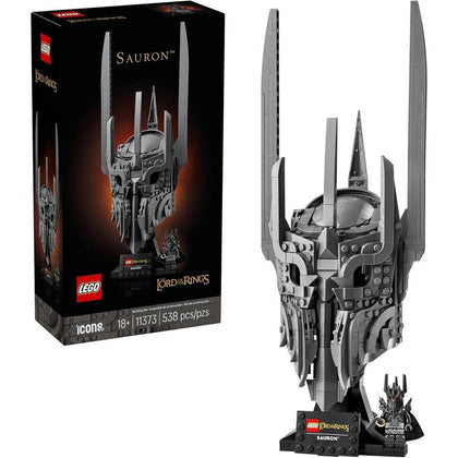 LEGO Icons The Lord of The Rings: Sauron's Helmet - Set de construcción para adultos con minifigura de Sauron