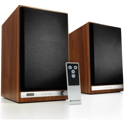 Altavoces de Estantería HD6 Premium con Bluetooth 5.0, AptX HD y DAC de 24 bits en Chapa de Madera Real