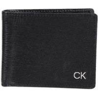 Billetera Calvin Klein de cuero con tecnología RFID, múltiples ranuras para tarjetas y ventana de identificación
