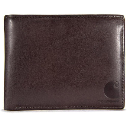 Carhartt Carteras duraderas de cuero marrón aceitado para hombre, varios estilos disponibles