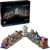 LEGO Harry Potter Diagon Alley Wizarding Shops Juego de construcción para adultos con 12 microfiguras, regalo ideal para fans