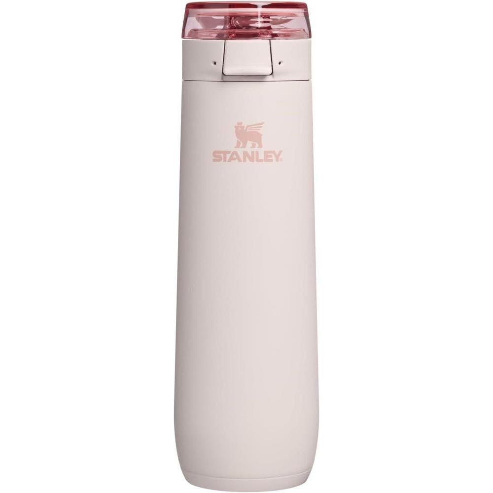 Termo STANLEY Flowstate con tapa a prueba de fugas, acero inoxidable aislado, diseño ergonómico, libre de BPA, color Rose Quartz
