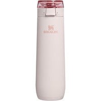 Termo STANLEY Flowstate con tapa a prueba de fugas, acero inoxidable aislado, diseño ergonómico, libre de BPA, color Rose Quartz