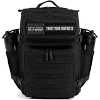 Mochila Táctica 35L WOLFpak en Color Negro con Resistencia al Agua y Personalización con Parches, Ideal para Viajes y Uso Diario