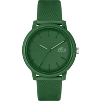 Lacoste TR90 12.12 - Reloj de cuarzo para hombre con correa de goma verde, diseño deportivo y fashion