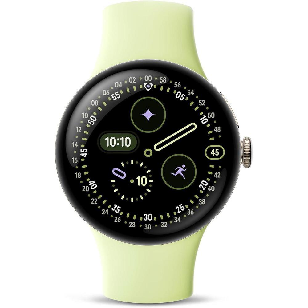 Google Pixel Watch 4 - Reloj inteligente con Android, AI, seguimiento de salud y GPS. Caja de aluminio dorado champán
