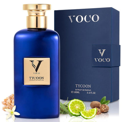 VOCO TYCOON, Perfume para hombres, Extrait de Parfum potente y concentrado, perfume de lujo fabricado en Francia