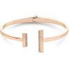 Calvin Klein brazalete para mujer, minimalismo elegante con silueta lineal y cristales, cierre de anillo de resorte