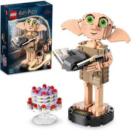 LEGO Juguete de construcción y exhibición de Dobby el Elfo Doméstico de Harry Potter, personaje de franquicia para regalo