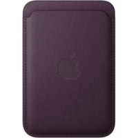Apple Cartera iPhone MagSafe FineWoven - Blackberry, soporta hasta tres tarjetas, seguro para tarjetas de crédito, material reciclado