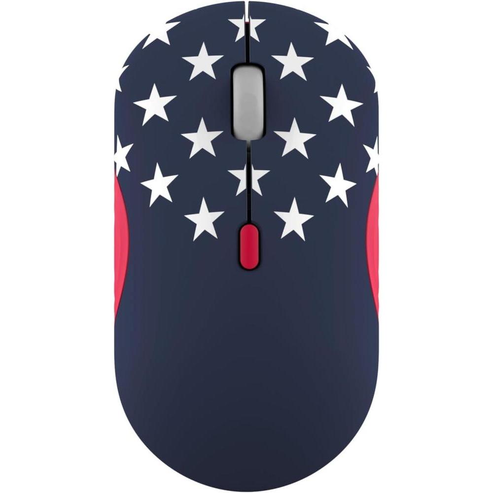 Lenovo Mouse silencioso Bluetooth 350, diseño ergonómico ambidiestro inalámbrico, Bluetooth 5.3, duración de batería 36 meses, reciclado