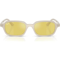 Ray-Ban RB4455 Zuri gafas de sol con protección UV y lentes dorados espejados amarillos, incluye estuche y paño