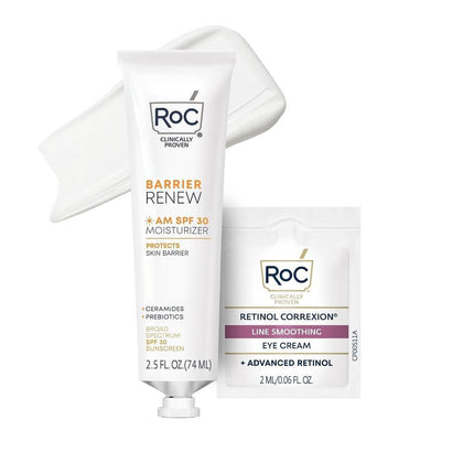 Roc Barrier Renew Con Spf 30, Crema Hidratante Y Protectora Con Ceramidas Y Prebióticos Para Todo Tipo De Piel, 70.87 G