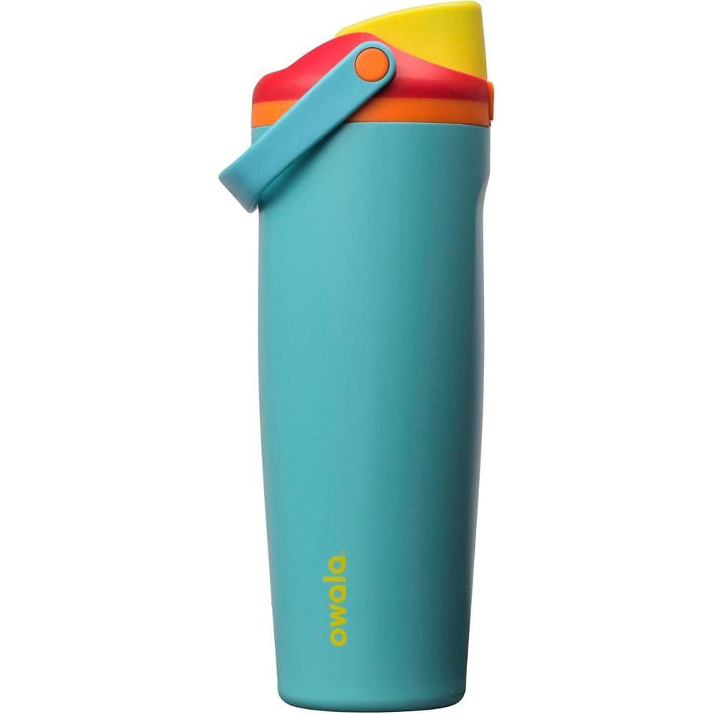 Owala FreeSip Sway Botella de Agua Aislada de Acero Inoxidable con Doble Boquilla, Asa de Transporte y Libre de BPA