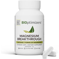BIOptimizers Magnesium Breakthrough con 7 Formas: Glicinato, Malato, Citrato - Apoyo para Sueño y Función Cognitiva