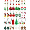 Conjunto de 23 aretes navideños para mujer: árboles, copos, campanas, diseño llamativo, perfecto para regalos