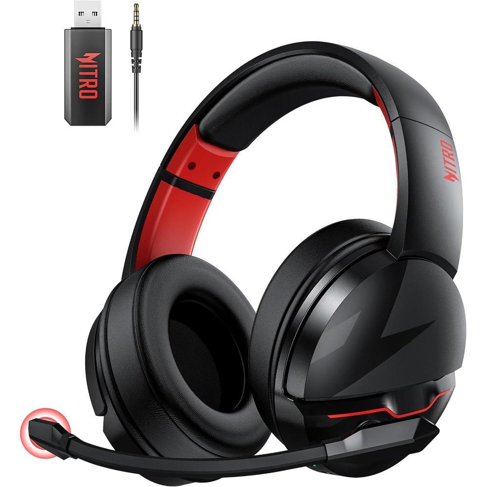 Auriculares inalámbricos Acer para juegos con batería de 100 horas, micrófono claro y controladores dinámicos