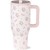 HydroJug Traveler - Botella reutilizable con popote abatible, resistente a fugas y de acero inoxidable con base de goma