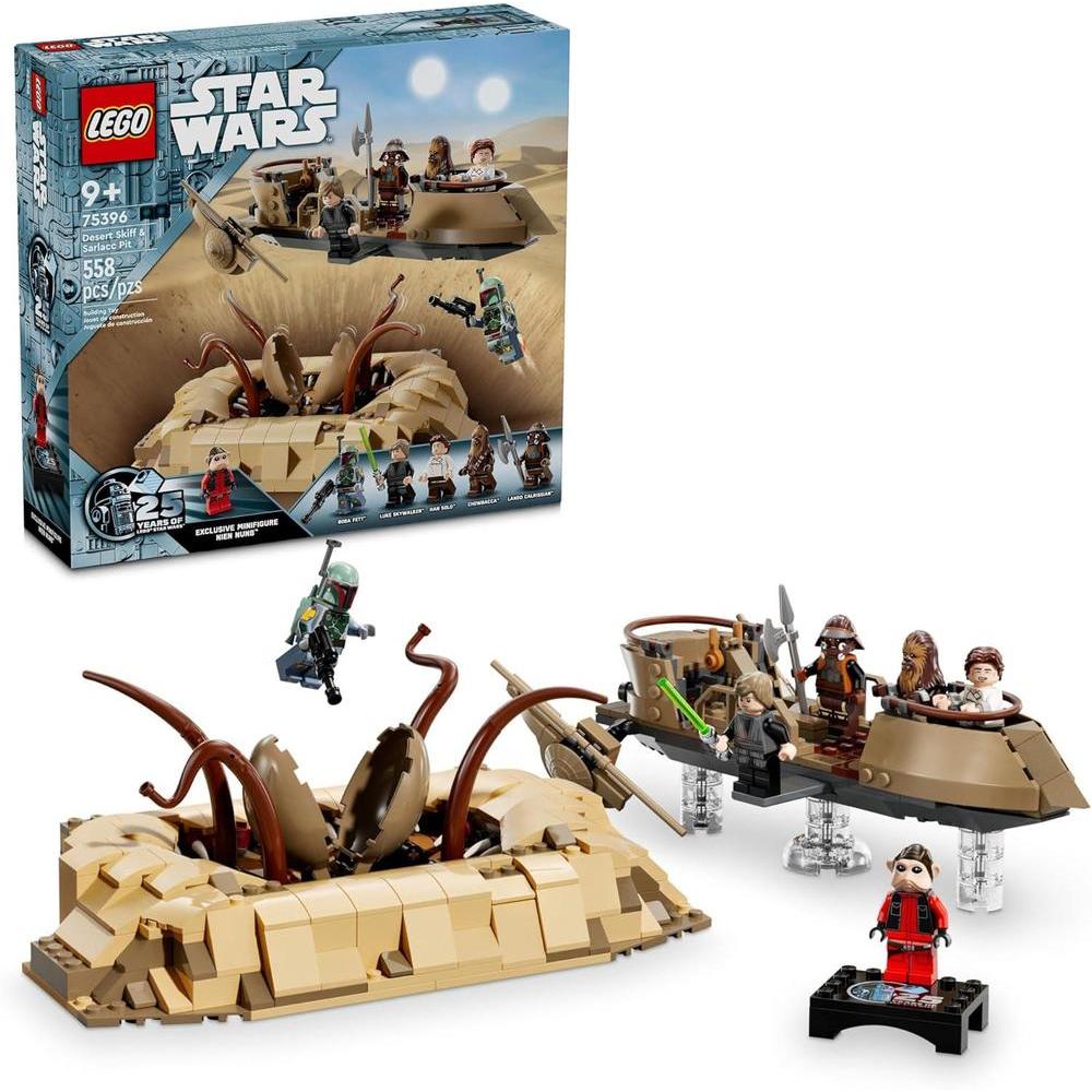 LEGO Star Wars: Retorno del Jedi - Skiff del Desierto y Pozo Sarlacc con Minifigura Aniversario de Nien Nunb