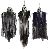 JOYIN decoraciones colgantes de esqueletos de Halloween, paquete de 3, brazos ajustables y material duradero para exteriores