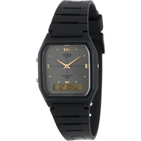 Reloj Casio Ana-Digi para hombre con alarma, fecha/mes, resistente al agua con diseño retro y pantalla analógico-digital