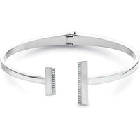 Brazalete Calvin Klein para mujer: minimalismo con silueta elegante y cristales