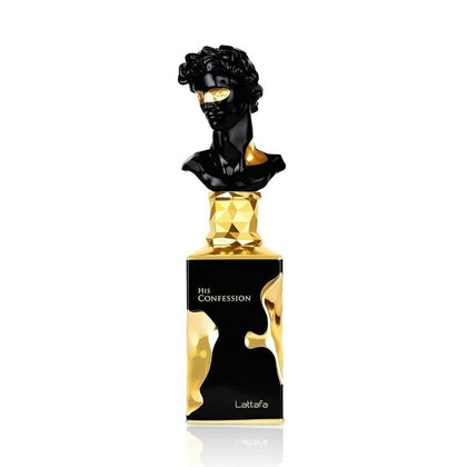 Lattafa His Confession for Men Eau de Parfum Spray - Elegancia y confianza en cada aplicación
