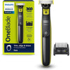 Philips Norelco OneBlade 360 Face QP2724/90 - Recortadora de barba eléctrica híbrida y afeitadora con peine facial 5 en 1