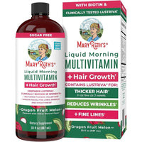 Multivitamínico Líquido MaryRuth's para Crecimiento de Cabello y Cuidado de Piel, con Biotina y Lustriva