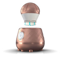 Cepillo facial TAO Clean Ona Diamond con estación de limpieza eléctrica, diseño ergonómico, doble velocidad, color oro rosa