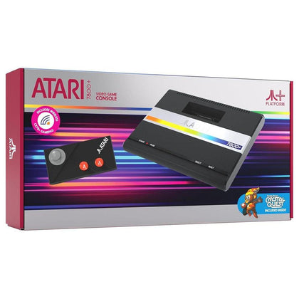 Official Atari 7800+ Console & Wireless Controller con salida HDMI, compatible con juegos Atari 2600 y 7800