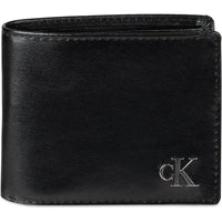 Billetera plegable minimalista RFID de cuero Calvin Klein para hombre con múltiples ranuras para tarjetas