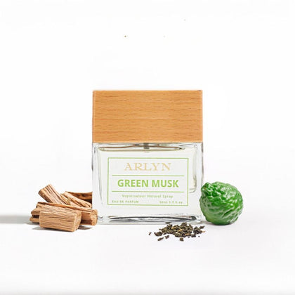 ARLYN Green Musk Eau de Parfum para Hombre con fragancia duradera y notas de almizcle, terroso y frescos matices verdes