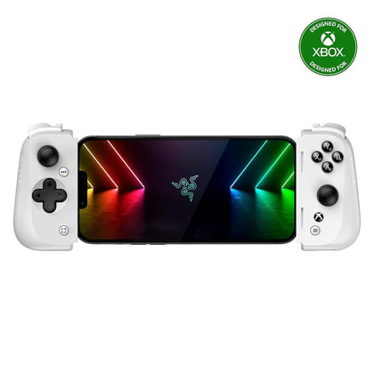 Razer Kishi V2 Mobile Gaming Controller para iPhone (Lightning) Xbox Edition - Calidad de consola, ajuste universal - Blanco