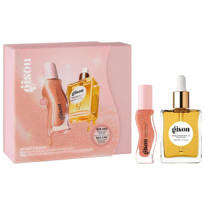 Glossy & Glazed Set de Regalo Aceite para Cabello y Labios