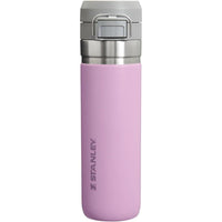 Botella de agua Stanley Quick Flip GO, tapa de botón, a prueba de fugas, acero inoxidable aislado, libre de BPA, lila