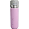 Botella de agua Stanley Quick Flip GO, tapa de botón, a prueba de fugas, acero inoxidable aislado, libre de BPA, lila