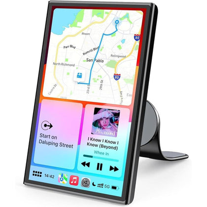 Pantalla inalámbrica Apple Carplay y Android Auto portátil con soporte magnético, compatible con todas las orientaciones