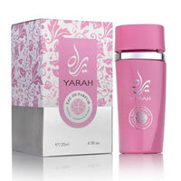 SAADAH Yarah Eau De Parfum para Mujer 4.0 Fl.oz, 120ml Perfume Oriental Vainilla Gourmand, Orquídea Dulce, Mandarina, Frutas Tropicales, Vainilla, Musk y Sándalo, Fragancia de Lujo Polvosa de Larga Duración