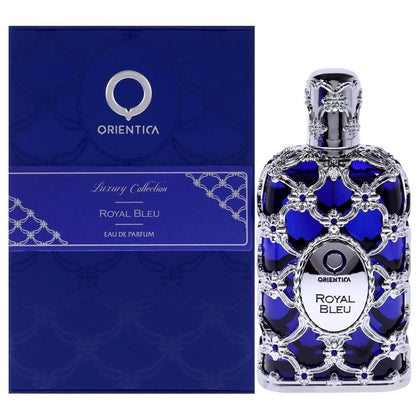 Orientica Royal Bleu Colección de lujo unisex EDP Spray una fragancia acuática perfecta para llamar la atención