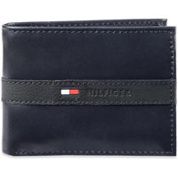 Billetera Tommy Hilfiger para hombre diseño clásico de cuero auténtico