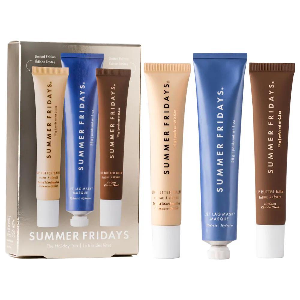The Holiday Trio Set con Lip Butter Balm en Hot Cocoa & Toasted Marshmallow