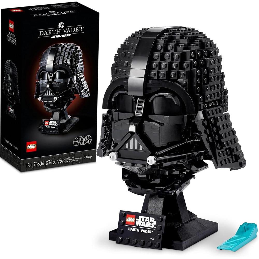 LEGO Star Wars Juego de Construcción de Casco de Darth Vader, Modelo para Adultos, Decoración Coleccionable