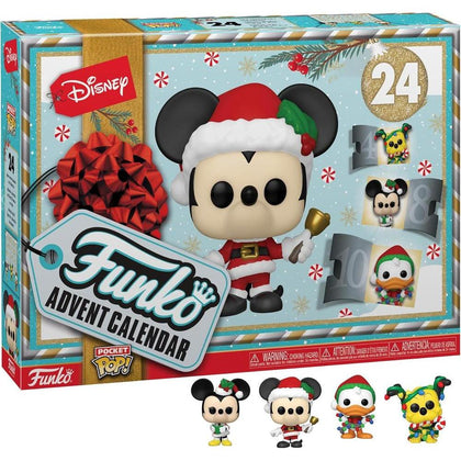 Calendario de Adviento Disney con 24 mini figuras coleccionables de vinilo de Funko Pop! Sorpresas diarias de Mickey y amigos