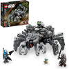 LEGO Star Wars Spider Tank 75361 con personajes de The Mandalorian, incluye minifiguras y 526 piezas