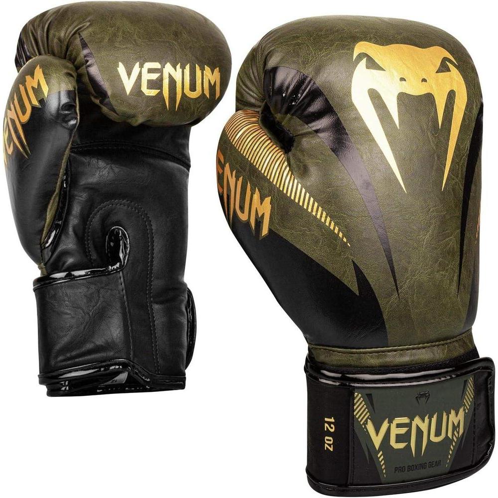 Guantes de boxeo Venum Impact, ideales para entrenamiento con espuma de triple densidad y cierre de velcro para ajuste cómodo