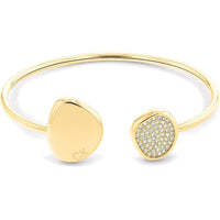 Calvin Klein pulsera mujer acero inoxidable con cierre seguro y detalles de cristal, ajuste perfecto para toda ocasión